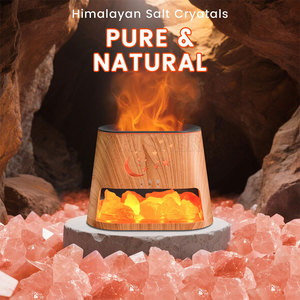 Difusor de Aroma de Sal del Himalaya Tallado con Diseño Elegante y Acabado de Cristal Natural, Estilo Moderno, Alta Calidad, Hecho en Pakistán - Product Image 6
