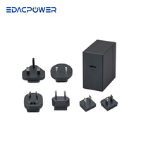 Chargeur GaN PD 65W USB Type-C IEC60601 2xMOPP 5V 9V 12V 15V 20V Niveau VI pour équipement médical EUM106ABR