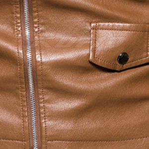 <b>Long</b> Sleeve Men <b>Leather</b> <b>Jacket</b> Trendy Design Modern Slim Fit Everyday Fashion Men <b>Leather</b> <b>Jacket</b> - Product Image 6