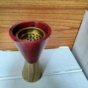 New Design Metal & Resin Incense <b>Burner</b> with Gold Inner Bowl Aromatherapy Use Conical Base Design - Product Image 6