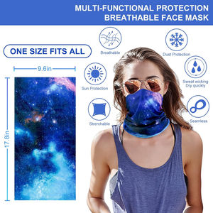 Pasamontañas Deportivo para Exteriores con Protección UV y Cortavientos, Cubre Rostro Completo y Cuello, para Ciclismo y Running, Calentador de Cuello/Gaiter - Product Image 6