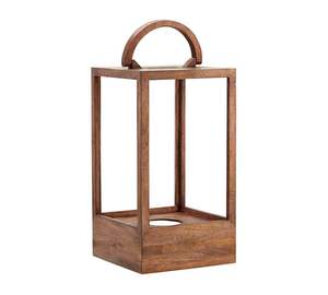 Lanterne à bougie en bois et métal de qualité supérieure, écologique, faite à la main, design moderne personnalisable, design admirable, décoration intérieure - Product Image 1