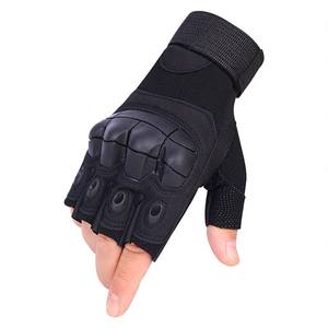 Guantes unisex de medio dedo, color verde oliva, transpirables, para deportes al aire libre y motocicleta, guantes de buena calidad y cómodos - Product Image 4