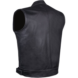Chaleco de Cuero Transpirable para Motociclismo, Chaleco Casual de Invierno para Hombre, Chaleco Impermeable con Cierre Frontal para Motocicleta - Product Image 4