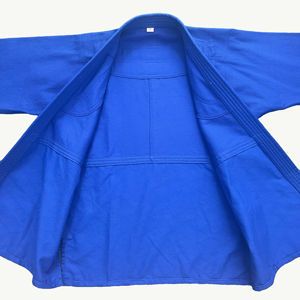 ชุดยูโดผ้าฝ้ายสำหรับผู้ใหญ่ - ได้รับการรับรองจาก IBJJF, ชุดฝึกซ้อมและแข่งขันน้ำหนักมาก สีน้ำเงิน - Product Image 1