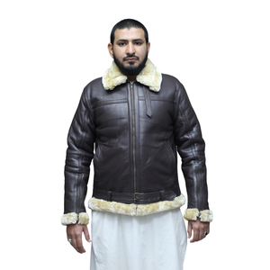 Vestes en cuir pour hommes avec poches latérales, style de haute qualité, veste pour hommes fabriquée au Pakistan - Product Image 4