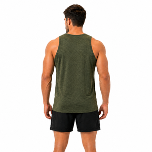 <b>Mens</b> Tank <b>Top</b> Knitted 100% Cotton/Polyester Casual Performance Running Shirt <b>Muscle</b> Training Custom Streetwear Wholesale Direct - Product Image 3
