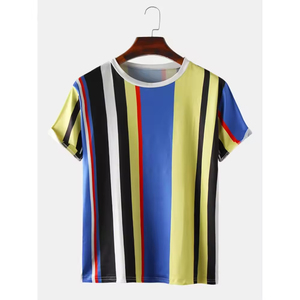 Camisetas de Hombre de Última Moda con Estampado por Sublimación, Cuello Redondo, Talla Grande para Adultos, Diseño con su Propio Logotipo, 100% Algodón - Product Image 1