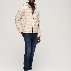 Chaqueta Clásica para Hombre, Acolchada, Cálida, Ecológica, Transpirable, de Secado Rápido, Relleno 100% Poliéster, Cierre Frontal con Cremallera, Diseño Acabado - Product Image 6