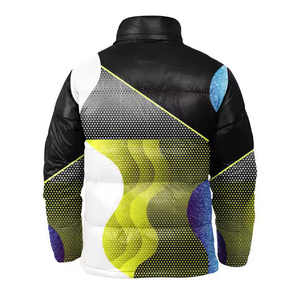 Veste d'hiver matelassée en duvet de canard pour homme, avec logo personnalisé tendance, en nylon, à capuche, pour l'extérieur - Product Image 5