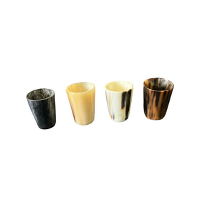 Verre à boire artisanal personnalisé en corne de bœuf et de buffle, verrerie naturelle en corne de bœuf et de buffle - Product Image 2