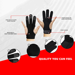 อุปกรณ์ป้องกันมือสำหรับยิงธนูที่มีสไตล์ สำหรับกีฬากลางแจ้ง ดีไซน์แบบสามนิ้ว ผลิตจากวัสดุที่เป็นมิตรต่อสิ่งแวดล้อมและยั่งยืน - Product Image 4