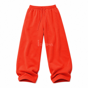 Custom <b>Mens</b> Loose Fit Baggy <b>Sweatpants</b> Drawstring Casual <b>Joggers</b> Heavy GSM 100% Cotton Knitted Trouser OEM <b>Wholesale</b> Bulk Low - Product Image 2