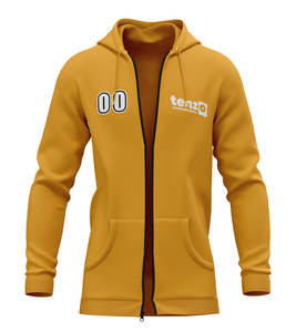 2025 Hombres de moda Sudadera con capucha con cremallera completa OEM ODM Sudadera Tela de mezcla de algodón con acabado de alta calidad - Product Image 3