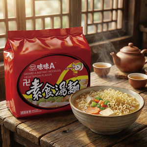 เว่ยเว่ย บะหมี่กึ่งสำเร็จรูปรสชาติอาหารมังสวิรัติ (แบบถุง) บะหมี่แบบถ้วย - Product Image 1