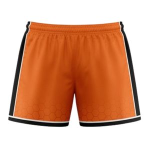 Pantalones Cortos de Lacrosse Unisex Naranja y Negro, de Poliéster, Ajuste Atlético, Ropa Deportiva Ligera, Uniforme de Equipo, Ropa para Entrenamiento y Juego - Product Image 2