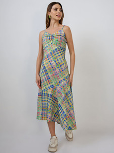 Robe midi pour femmes, mode féminine, tissu en coton imprimé, disponible en plusieurs couleurs, taille unique, robes d'été pour femmes et filles, vêtements décontractés - Product Image 3