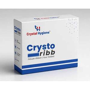 Cinta de gasa CRYSTO-RIBB (estéril por gamma) con certificación CE/ISO, la más vendida, para uso en otorrinolaringología, odontología y empaquetamiento de cavidades estrechas - Product Image 1