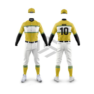 OEM Custom Made Breathable Plus Size <b>Baseball</b> Sportswear Uniform with Customized Colors Sizes Logo and 100% Polyester Material - Product Image 4