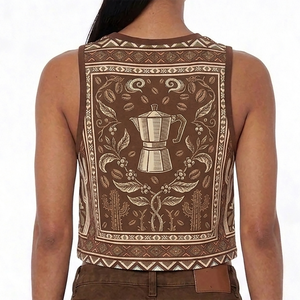 Nouveau débardeur uni en coton standard pour femme, produit le plus vendu à prix abordable, personnalisable par les fabricants - Product Image 2