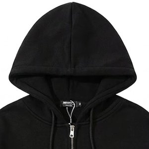 Sudadera Casual de Felpa para Mujer, con Cierre, Mangas Largas, Suave, Cálida y Transpirable, Color Negro, Otoño/Invierno, con Logotipo Personalizado al por Mayor - Product Image 5