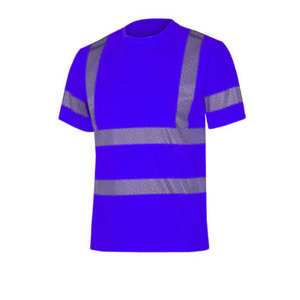 Custom High Visibility Reflective Cotton Silk Screen Printed Safety T-Shirt Short Sleeve Workwear Uniform Pocket Tee Men's - Product Image 1