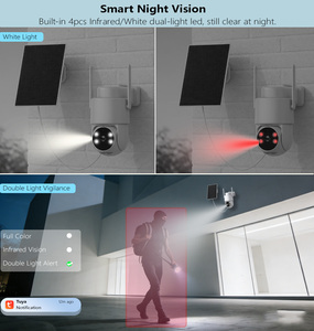 <span class=keywords><strong>Telecamera</strong></span> di Sicurezza Domestica HD <span class=keywords><strong>WiFi</strong></span> 2.4GHZ TUYA con Alimentazione Solare al 100% e Luce Solare Integrata - Product Image 5