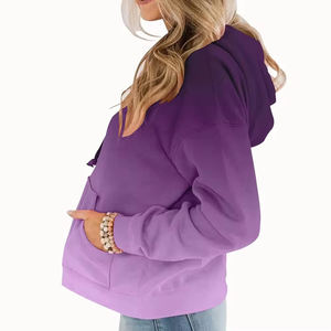 Nueva Sudadera con Capucha Elegante, Estilo Casual Urbano, Hombros Caídos, Transpirable, Ecológica, Tejida, para Mujer - Product Image 4