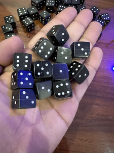 Juego de Dados Cuadrados Hechos a Mano y Ecológicos, Personalizados, de Cuerno de Búfalo D4-D20, Juego de Mesa FAIZA CRAFT FC-3281 - Product Image 5