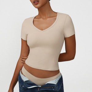 Breathable Loose Girl Weight Loss <b>Top</b> Fitness Gym Running Women Yoga Bra <b>Top</b> Sports Blouse Shirts Running <b>Cross</b> Training - Product Image 1