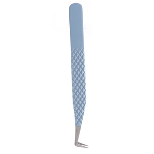 Pince à épiler pour cils en acier inoxydable de qualité supérieure, forme incurvée, pointe fine, couleur au choix du client, prise en main parfaite - Product Image 6