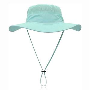 Nouveau Chapeau Bob d'Été à Large Bord Réglable pour Adultes, Motif Feuille de Dessin Animé, Léger, Respirant, en Maille, Protection Solaire, pour la Plage - Product Image 3