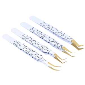 Pinzas de Acero Inoxidable SEVMEK INSTRUMENTS SI-ET-0100 para Cejas, con Logotipo Personalizado, Agarre de Diamante, 10 mm de Longitud, Punta Lisa - Product Image 2