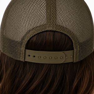Casquette Trucker Unisexe 6 Panneaux en Tissu Mesh Couleur Contrastante Ajustable Décontractée Printemps-Été pour Adulte - Product Image 5