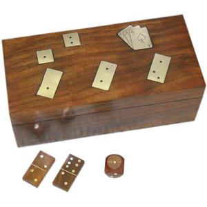 Boîte en bois incrustation poli Sesham bois haut article Design Unique maison article décoratif haute qualité jeux en bois forme carrée dés - Product Image 4
