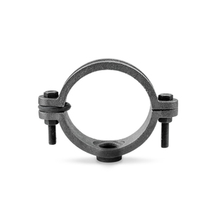 Raccords de tuyauterie en fer fournis par l'usine : Selle de raccordement noire à serrage ergonomique pour une installation facile et rapide - Product Image 1