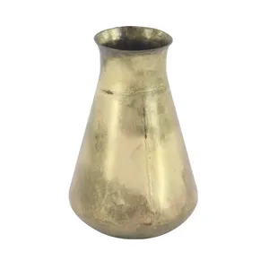 Handmade Brass Tabletop Vase <b>Rustic</b> Design Decorative Flower Vase for Interior Styling Solutions - Product Image 1