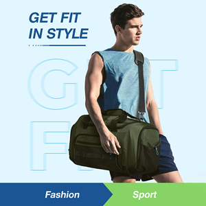 Custom Design Gym <b>Bag</b> With Adjustable Strap For Gym Clothes Shoes And Accessories Sports Duffel For Indoor And Outdoor Training - Product Image 5