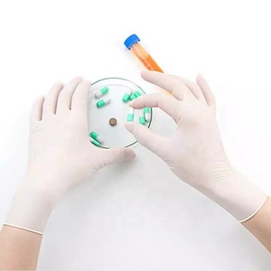 Gants d'examen en latex jetables de qualité médicale sans poudre - Product Image 5
