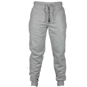 Sweat-shirt à capuche gris unisexe avec cordon de serrage, jogging de couleur unie, ensemble décontracté, poches latérales pleine longueur, matière en coton - Product Image 3