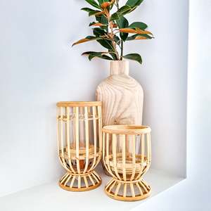 ที่ถูกที่สุดราคาโคมไฟหวายตกแต่งบ้านแนวโน้มใหม่ทอหวายเชิงเทียนทำในเวียดนาม - Product Image 5