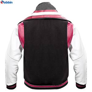 Chaqueta Universitaria de Lona con Cuello Marinero para Adultos, Unisex, Negra, de Invierno, de Secado Rápido, Resistente al Viento, Bordada, de BOBBIN INDUSTRIES - Product Image 4