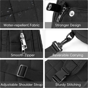 Professional Tennis Sling Bag Quilted <b>Racket</b> Crossbody Backpack with Adjustable Strap for Women and Men - Product Image 3