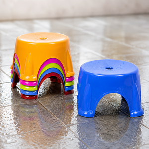 Modern PP Plastic Step <b>Stool</b> Stackable Heavy Duty Footrest Bench Carry Hole Portable Durable Living Room School Bathroom Shower - Product Image 3