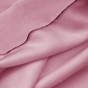 Women's Oversized Cotton Pullover Sweatshirt Printed Long Sleeve Mock Neck Hoodie Turtleneck Lined French Terry for Winter - Product Image 2