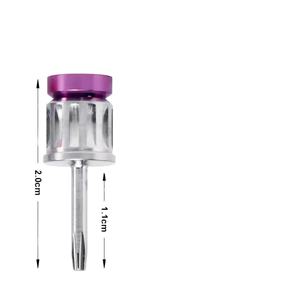 UL AMIN Dental Hex Drivers Manual Power Implant Abutment Screws Nobel T5 Short Hex Torque <b>Ratchet</b> <b>Wrench</b> Long Color Coded - Product Image 1