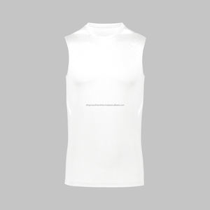 Nueva llegada de ropa de gimnasio para hombres, camisa de compresión, ropa de fitness muscular para hombres, compresión de cuello redondo - Product Image 2