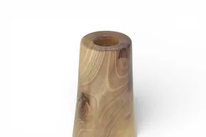 <b>Decorative</b> <b>tall</b> wood <b>vase</b> perfect for living room corners entryways and modern home <b>decor</b> arrangements - Product Image 2