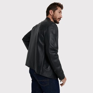 เสื้อแจ็คเก็ตสีดำสุดเทรนด์สำหรับผู้ชาย - เสื้อคลุมทันสมัย - Product Image 4
