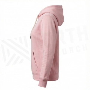 Sweatshirts à capuche surdimensionnés pour femmes de qualité supérieure, manches longues, coton confortable, design pull-over, logo personnalisé - Product Image 3
